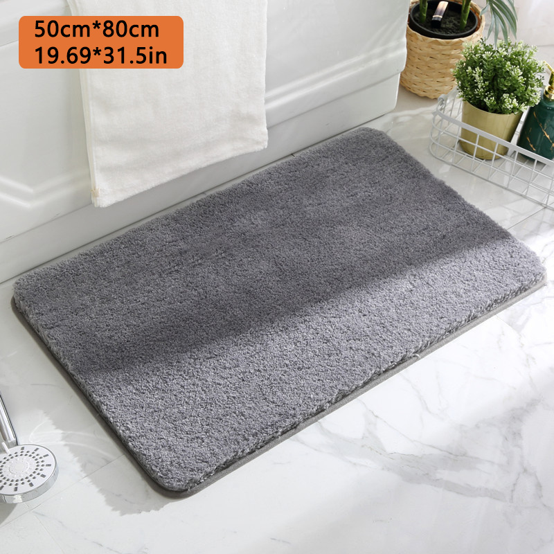 Silicone Bottom Thickened Crystal Fleece Floor Mat Beach - Temu