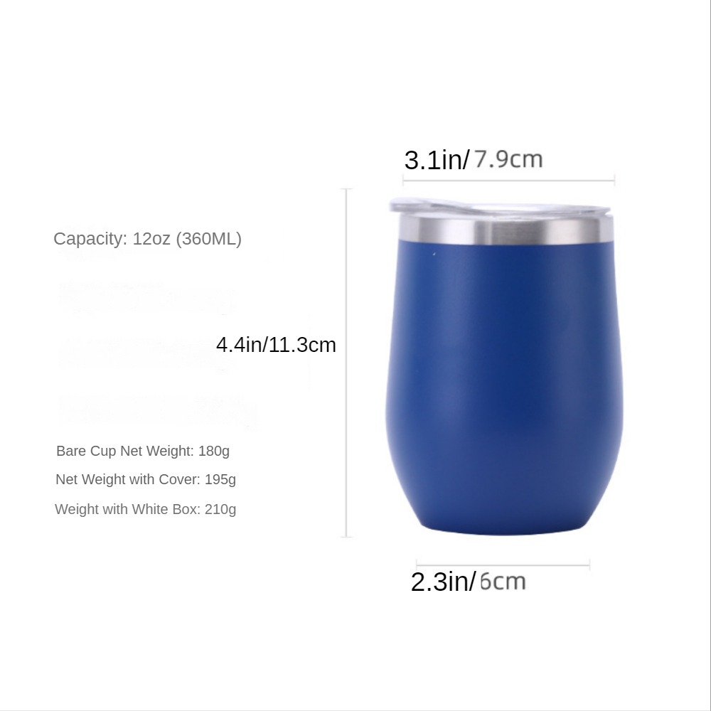 1pc double layer vacuum insulated egg cup 12oz stainless - Temu Australia