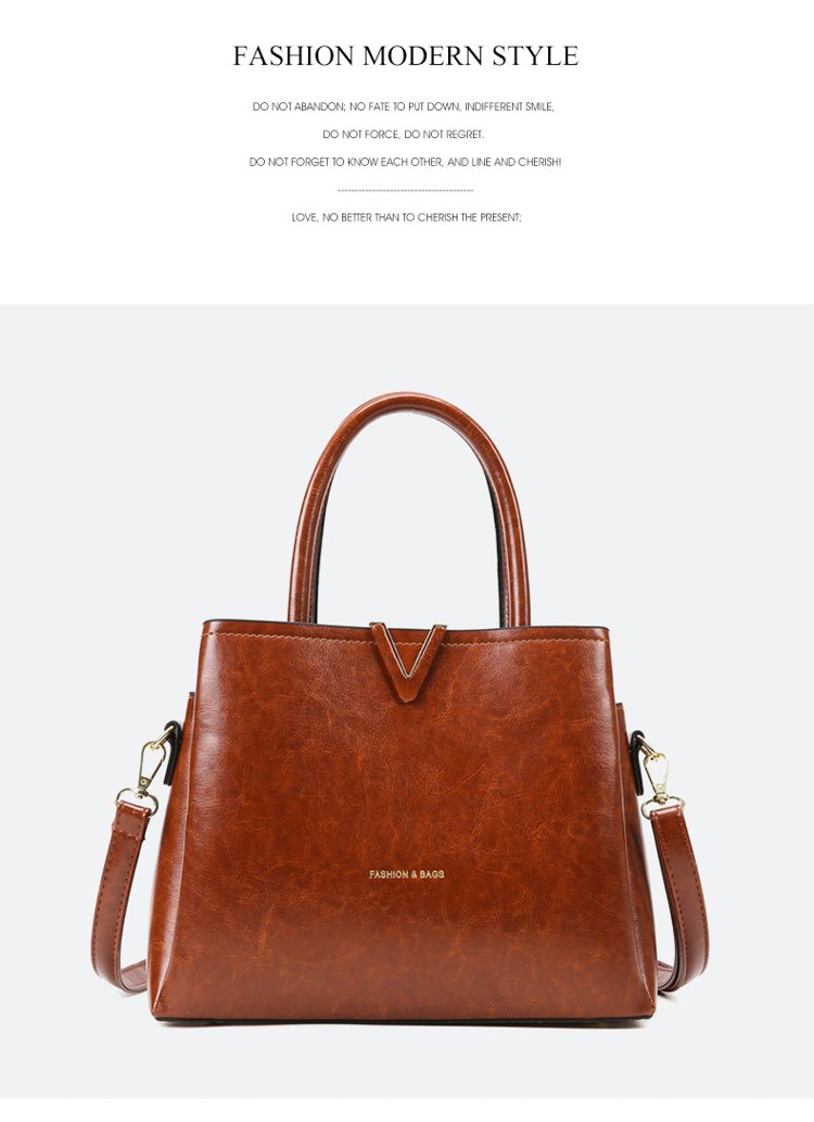 Classic Style Large Capacity Tote Shoulder Bag Handbag Women's Casual  Bucket Bag