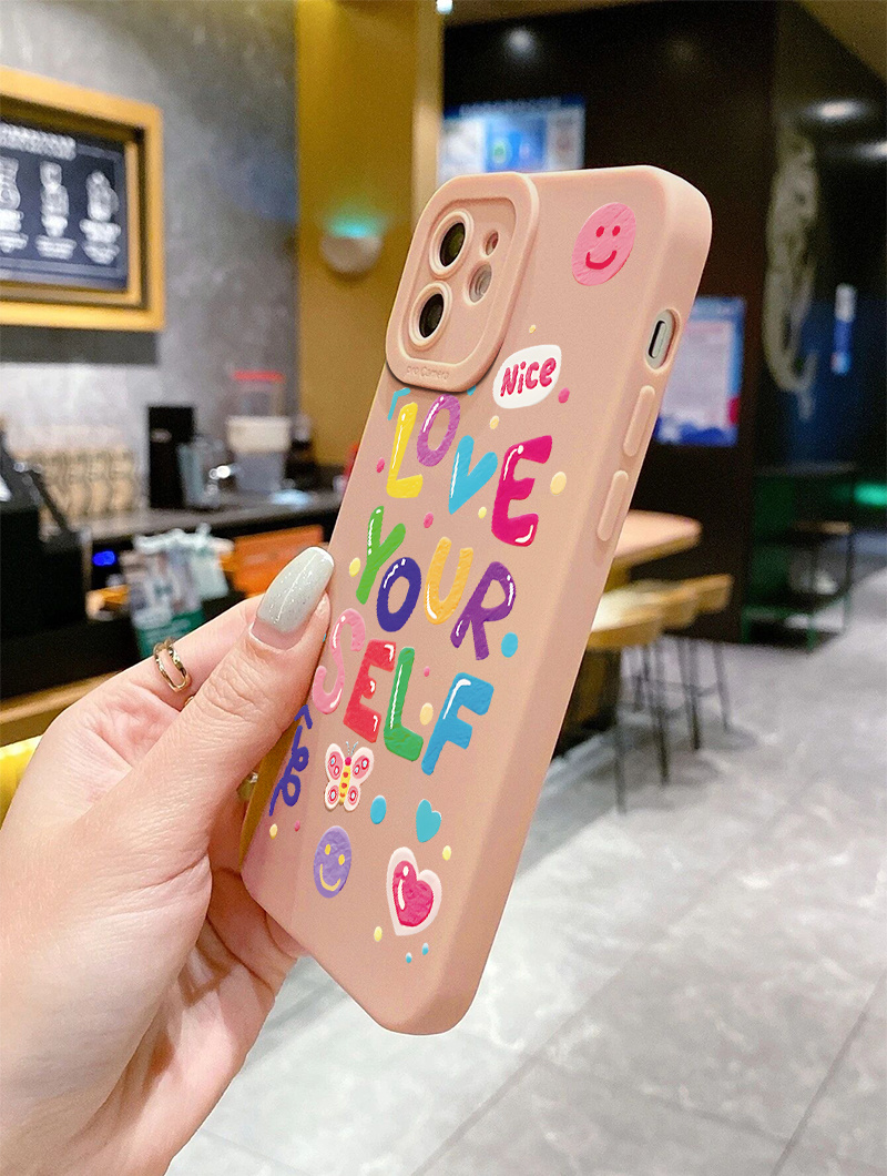 Show Love: Durable Silicone Phone Case Iphone 14 13 12 11 - Temu