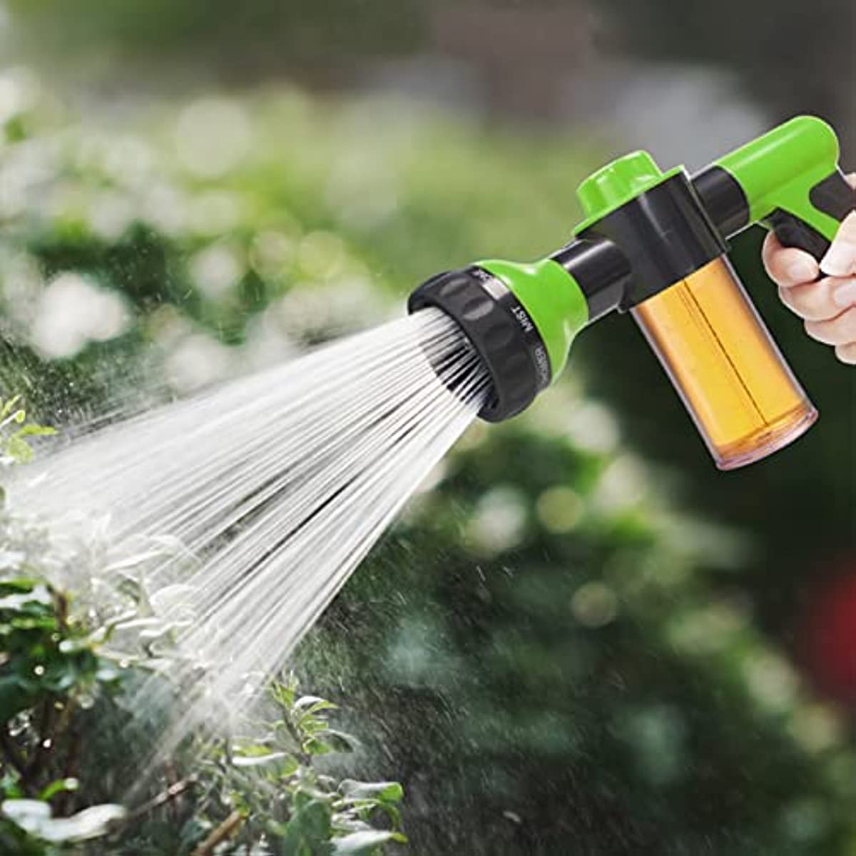 1pc Green Multi-functional Car Wash Foam Sprayer, 8-in-1 Water