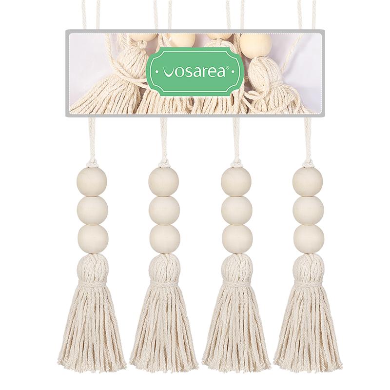 Boho Farmhouse Bead Tassel Garland With Jute Tassels For - Temu United Arab  Emirates