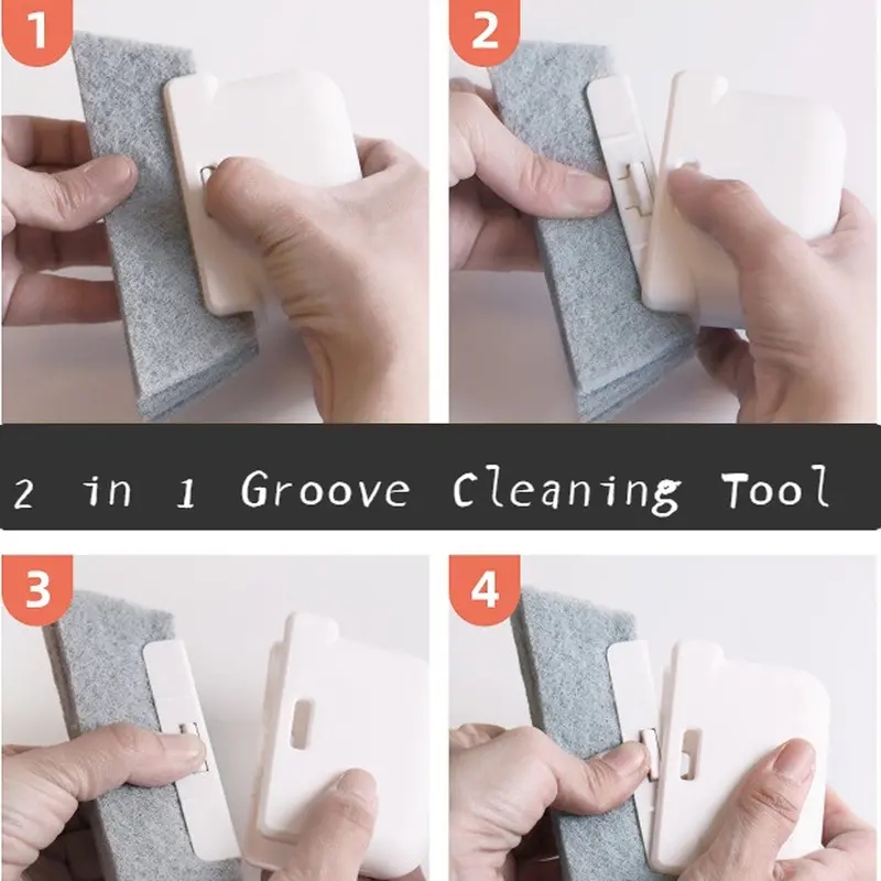 2 in 1 Groove Cleaning Tool For Windows Doors And - Temu