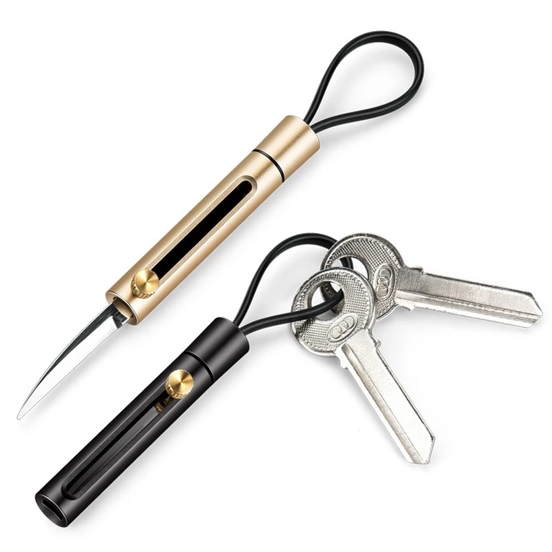 Tragbares Schlüsselanhänger Messer, Edelstahl Klappmesser, Multifunktionales  Outdoor Schlüsselform Taschenfruchtmesser, Selbstverteidigungs  Schlüsselanhänger Von 0,7 €