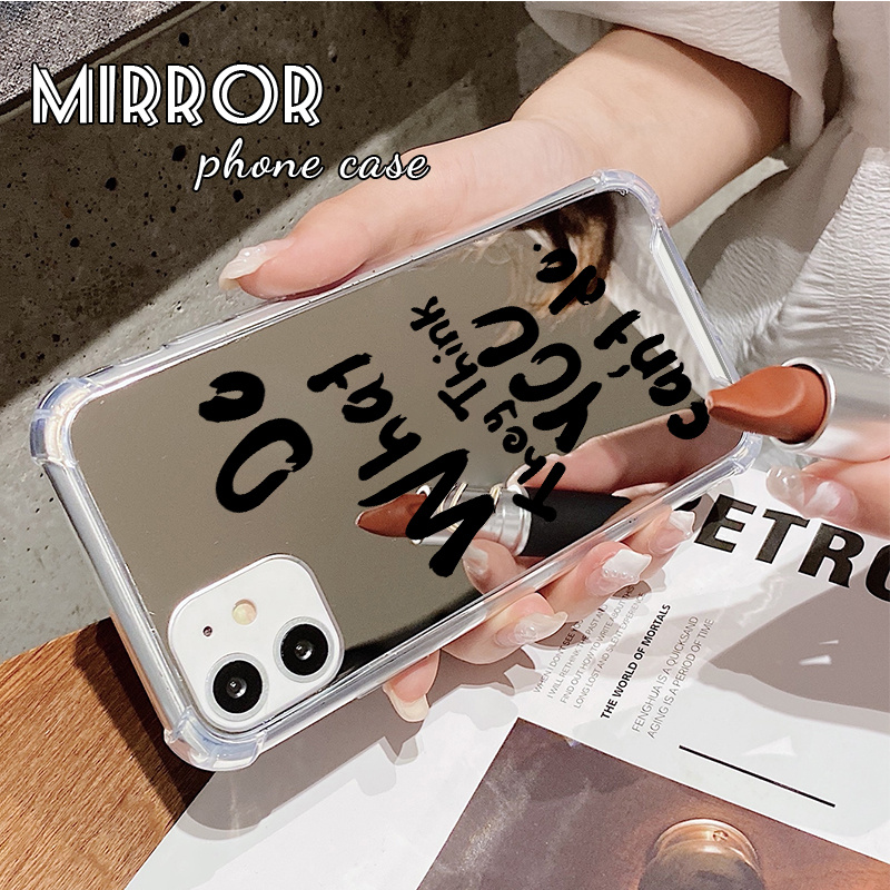Mirror View Case For iPhone 14 13 12 11 Pro Max X XR 8 Shockproof Hard PC  Cover