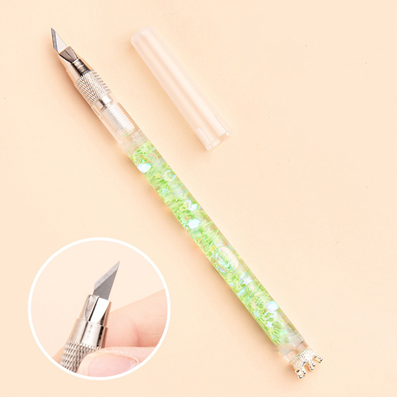 Paper Cutter Pen Art Knife Pen Sticker Scraper Knife - Temu