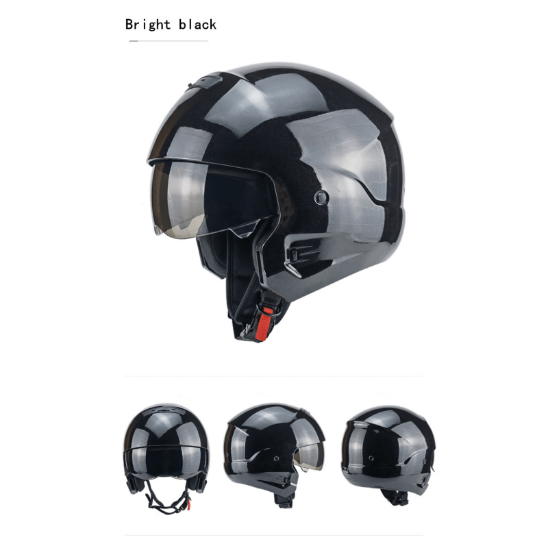 Casco de moto para hombre, protector de cara completa para adulto, gorra de  seguridad, transpirable, para Motocicleta