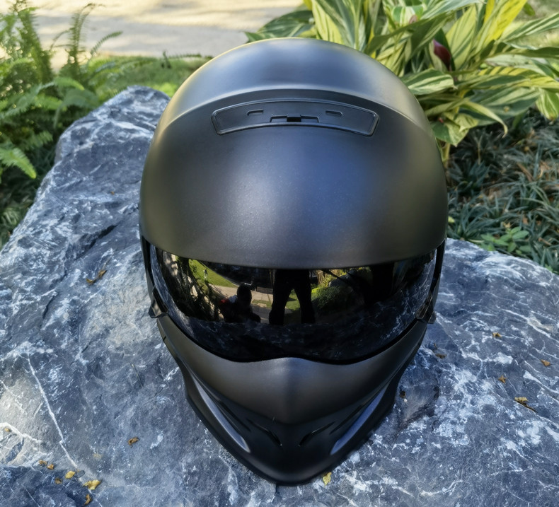 Casco Moto Hombre, Protector Cara Completa Adulto, Gorra Seguridad,  Transpirable, Motocicleta, No Pierdas Fantásticas Ofertas