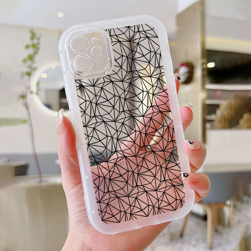 Casetify Geometric Iphone Case Geometric Pattern Transparent Soft