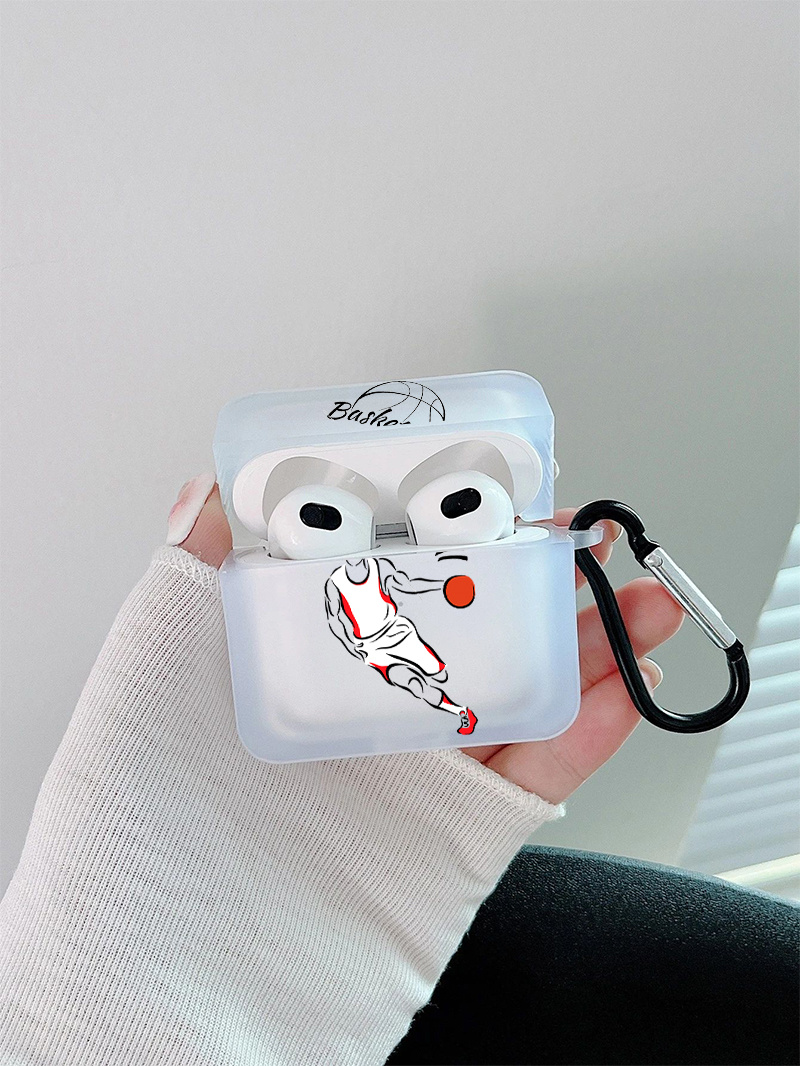 White Headphones Cat AirPods Case Shock Proof Cover