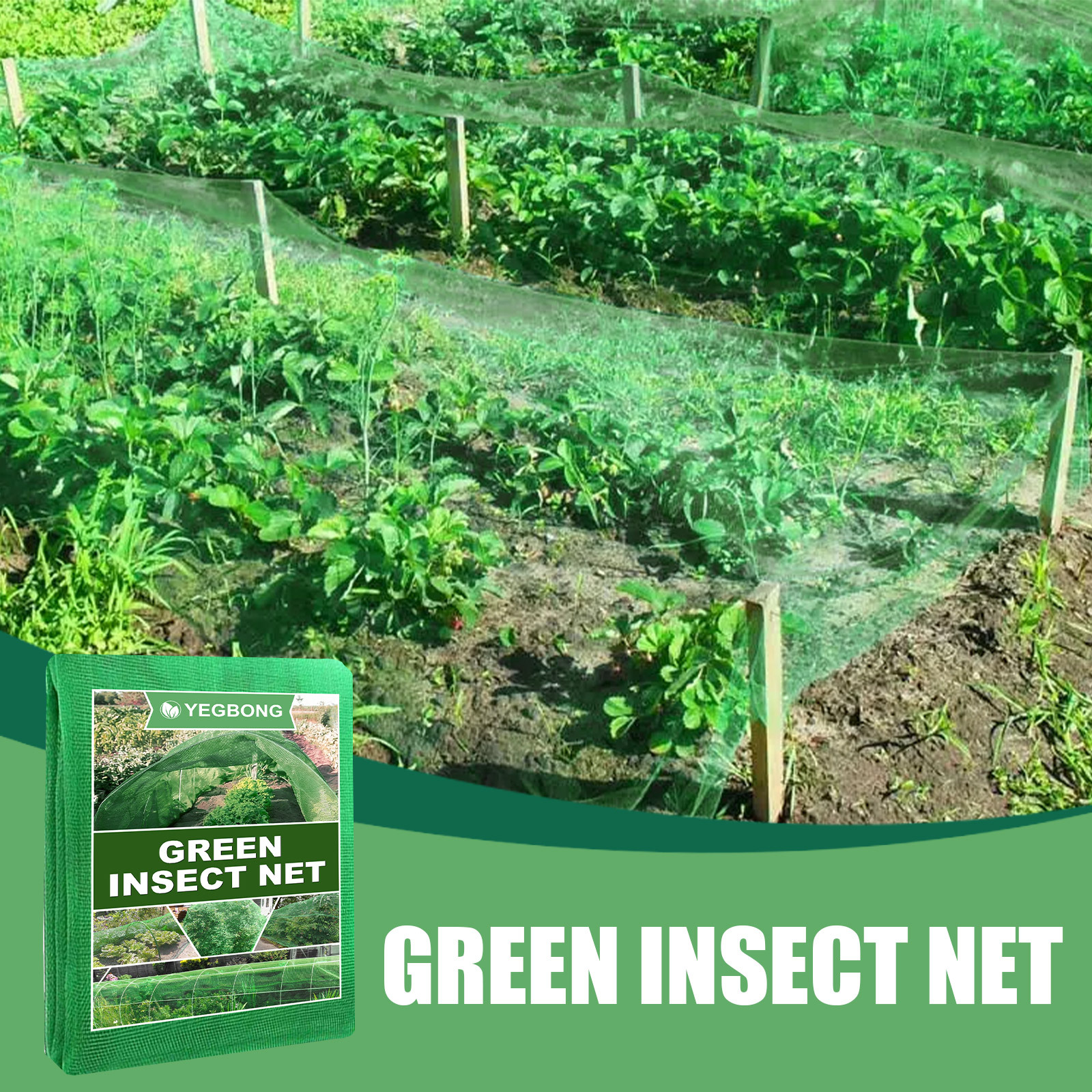1 Pack Green Insect Prevention Net | Polyethylene Garden Plant Protection