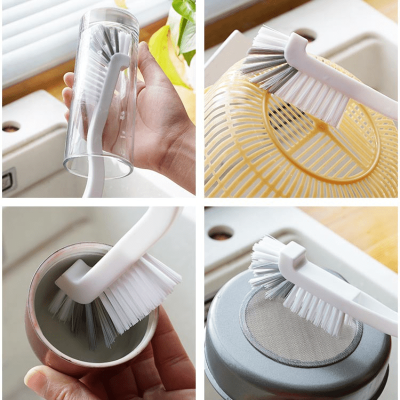 White Cleaning Dish Brush - Temu