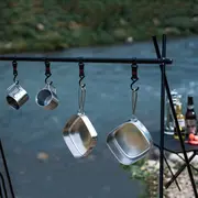 stainless steel plate and bowl camping cutlery 6 piece set portable ...