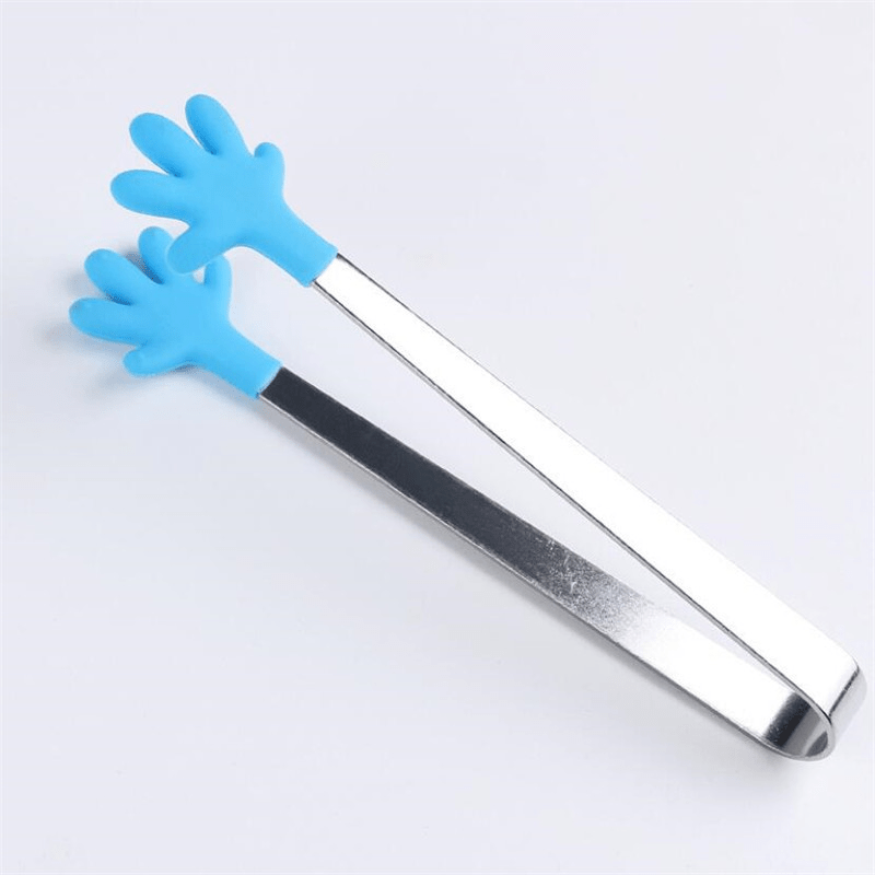 Hand Shape Silicone Tongs Mini Small Tiny Kitchen Tongs For Food