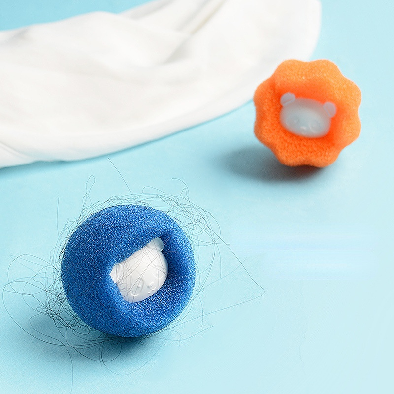 Détiluant pour la lessive, attrape-poils d'animaux Chiens Chats Machine à  laver, dissolvant de peluches réutilisable (2 paquet) (rond)