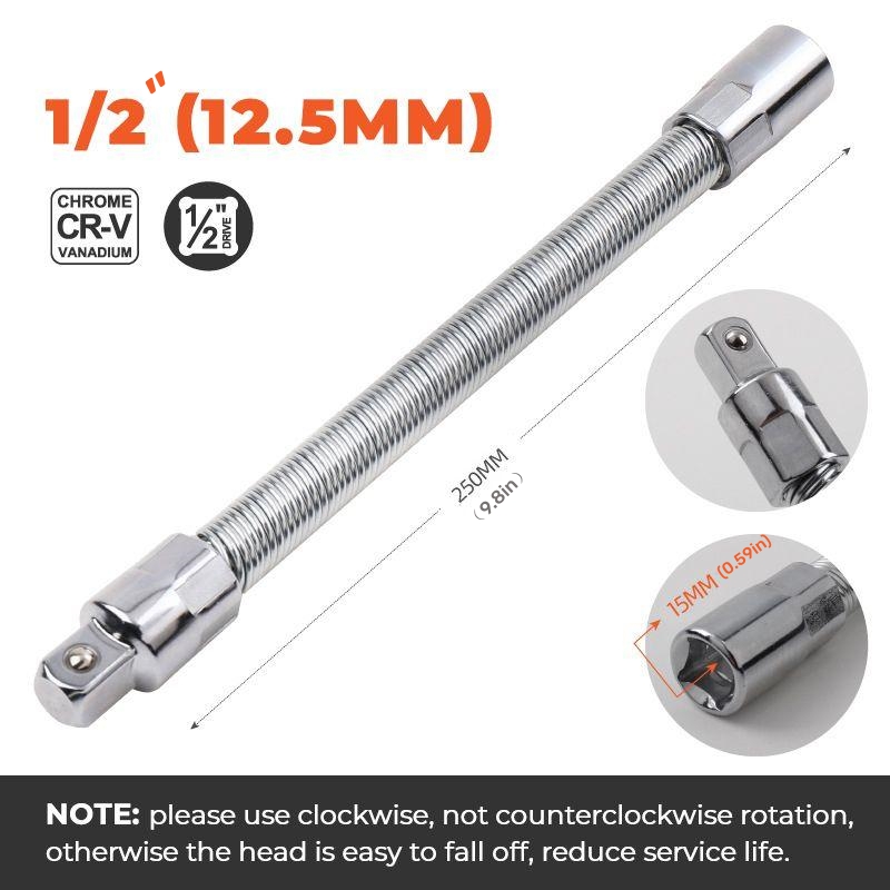 Electric Wrench Socket Universal Extension Rod Flexible Ratchet  Extension Rod Socket Extension Adapter Hand Tools Check Out Today's Deals  Now Temu Japan