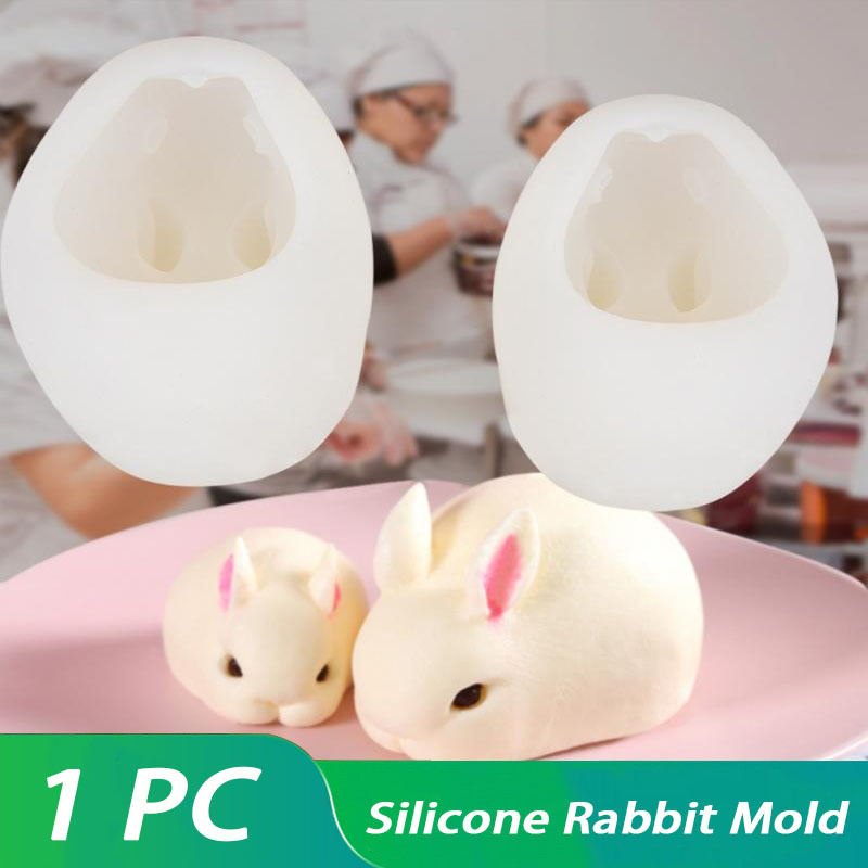 Moule à lapin en silicone - Moule en silicone - 3D en forme de lapin - Moule  en silicone