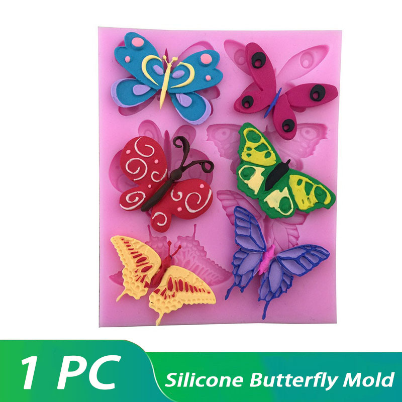 Cartoon Butterfly Chocolate Mold 3d Silicone Mold Cute - Temu
