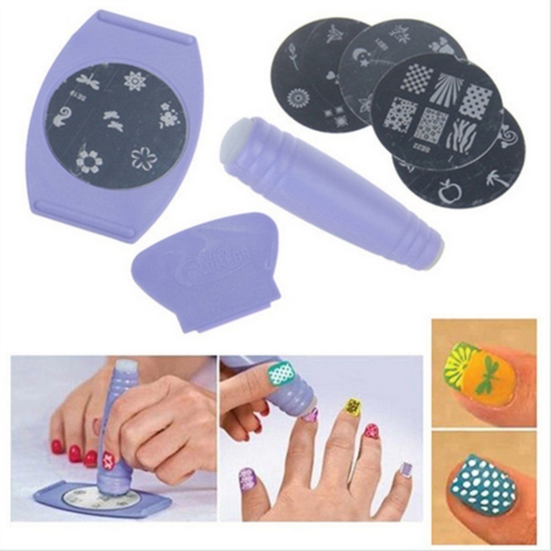 Impresora de arte de uñas, kit de esmalte de impresión de dibujo para  diseño de uñas, estampado de arte de uñas, impresora profesional de arte de