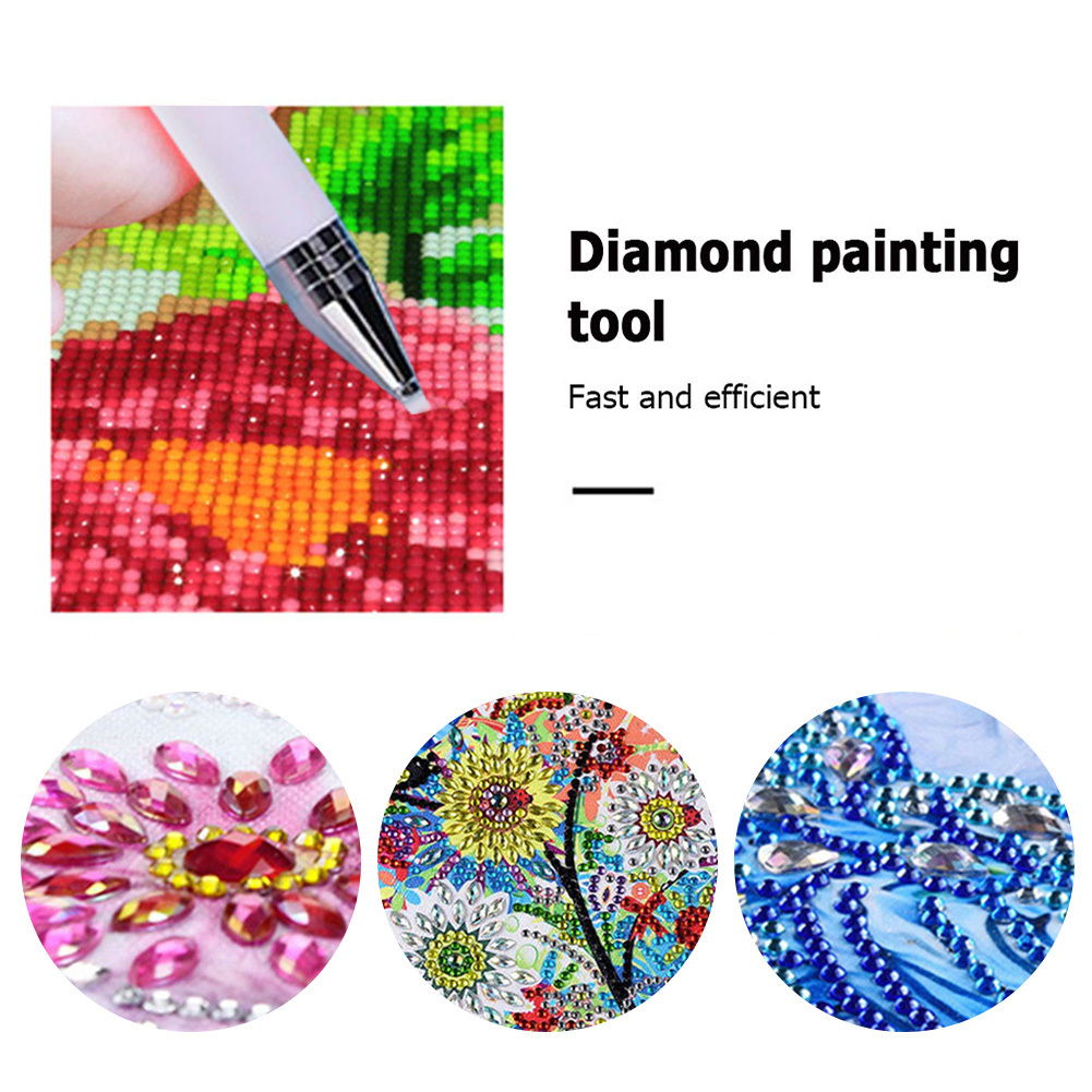 Diy Diamond Painting Pen With Wax Refillable Wax Pen - Temu