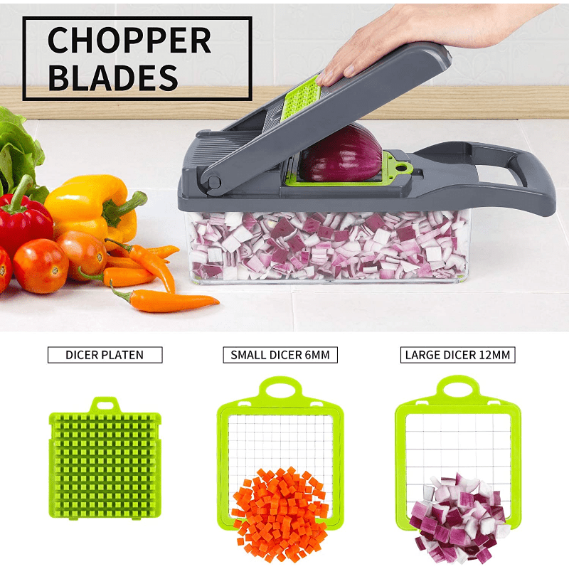 14in1 Vegetable Chopper Onion Chopper Multifunctional Food - Temu