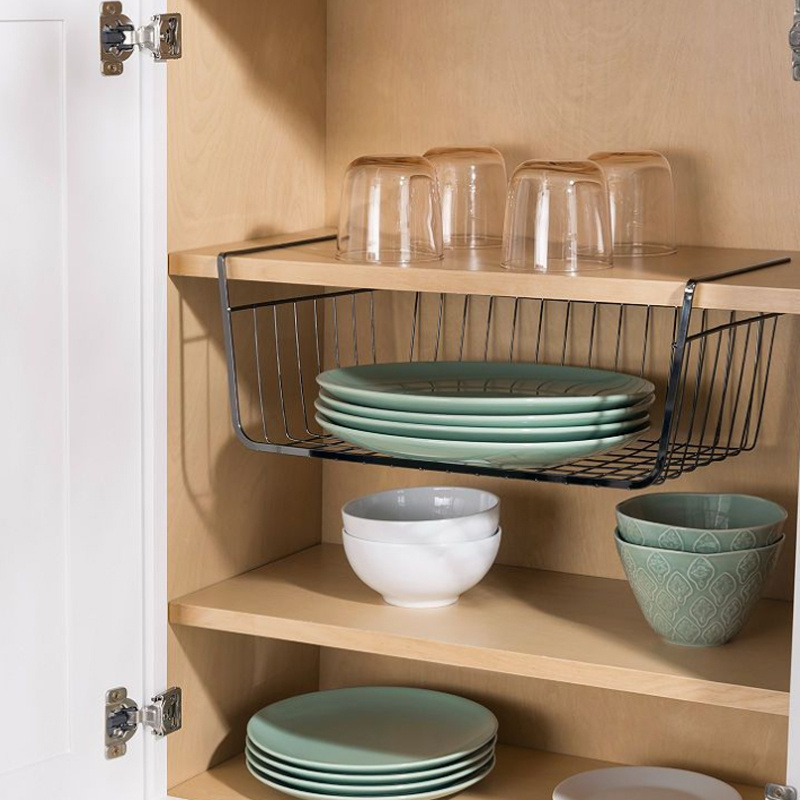 Rust resistant Under Shelf Storage Basket For Kitchen Pantry - Temu