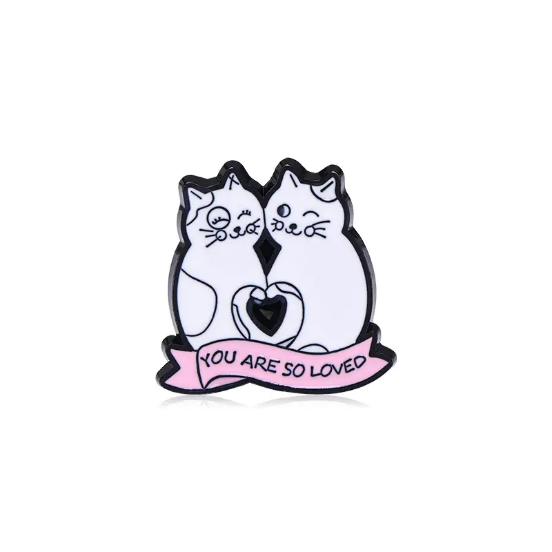 Série de broches de animais fofos Kawaii Gato / Peixe Etc Padrão