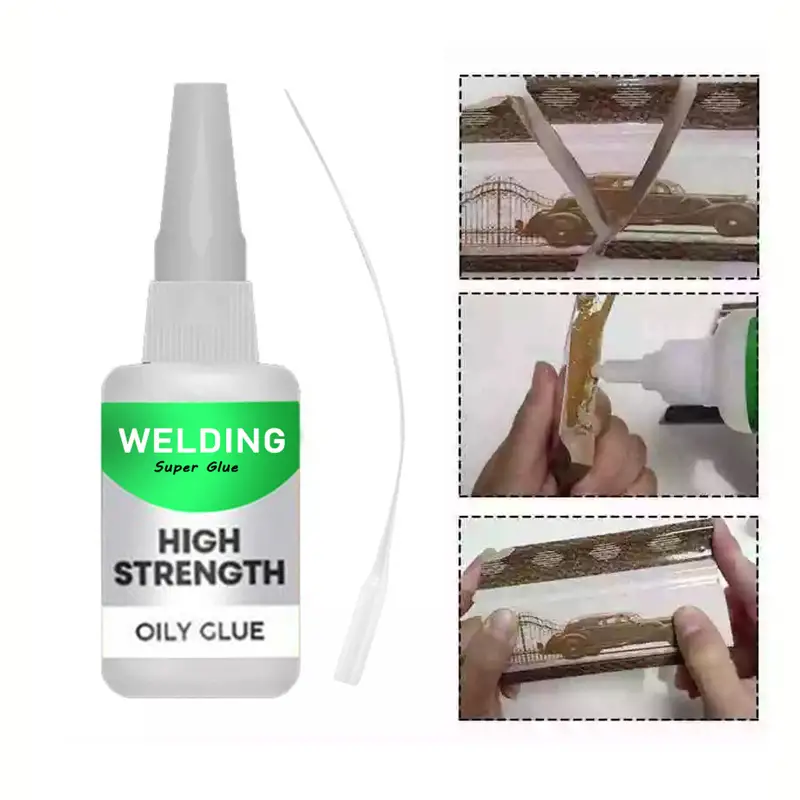 Super Glue Adesivo Ad Alta Resistenza Adesivo Oleoso Forte Per Plastica  Vetro Legno Metallo Pelle Ceramica Riparazione Di Artigianato Adesivo