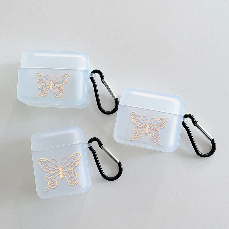 

A0241 Butterfly 012 (light Golden ) Title: Butterfly Pattern Headphone Case For Airpods1/2, Airpods3, Airpods Pro Airpods Pro (2nd Generation)