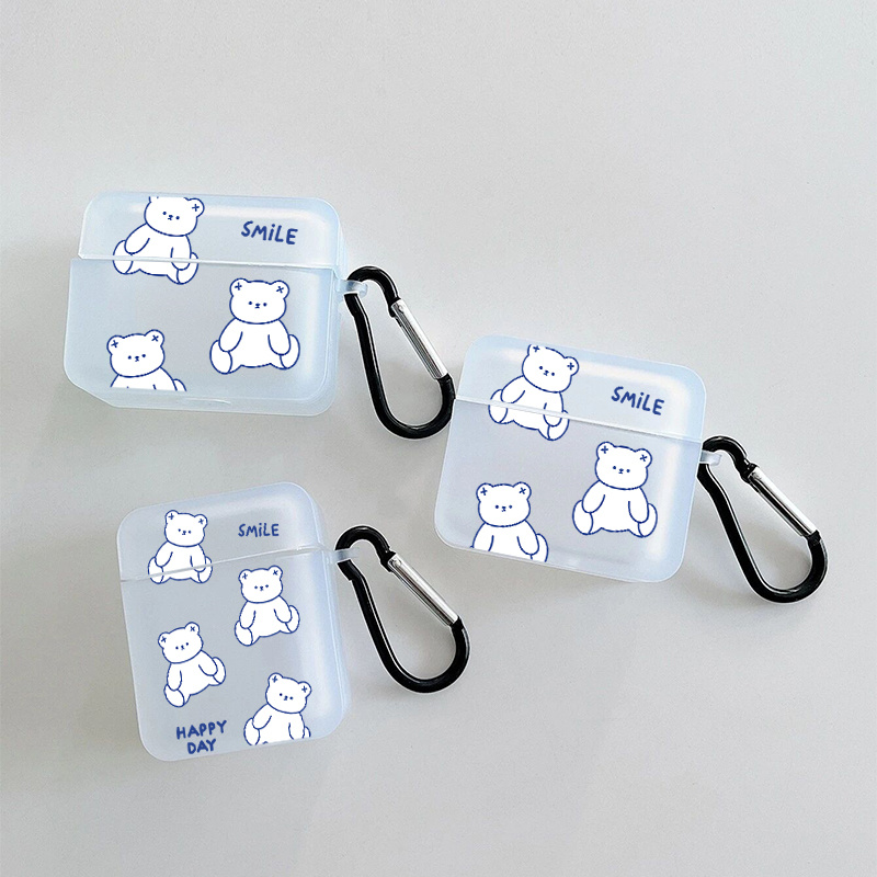 

A0238 Blue Line Bear Pattern Title: Blue Line Bear Pattern Headphone Case For Apple Airpods1/2, Airpods3, Airpods Pro Airpods Pro (2nd Generation)