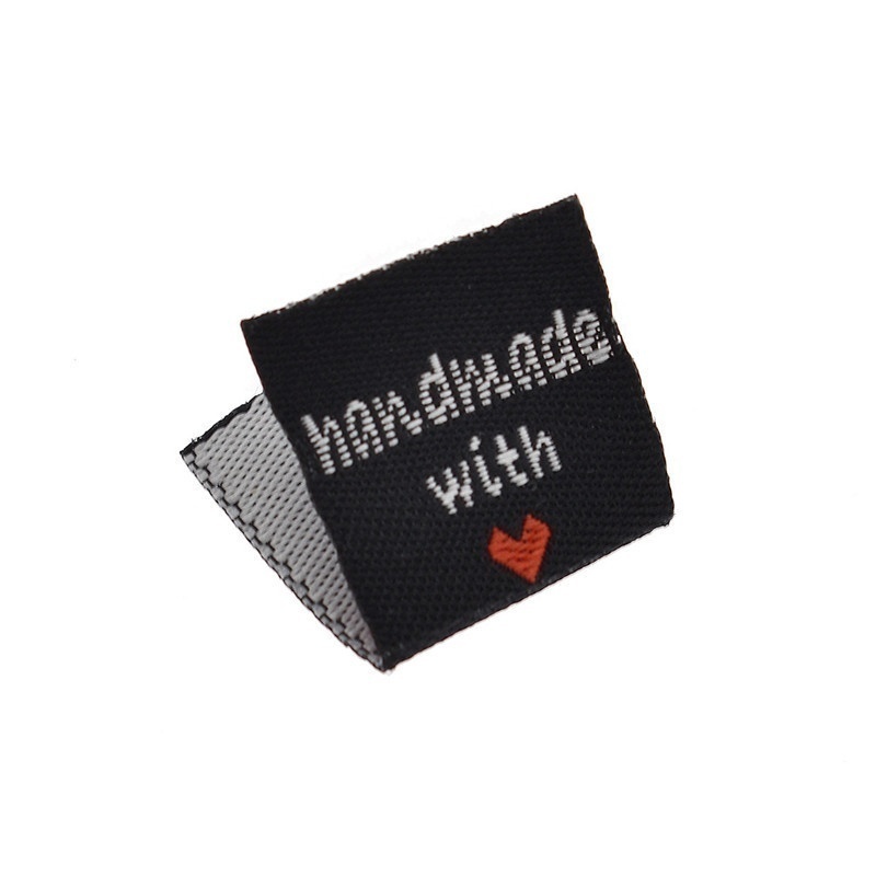Personalized Handmade With Love Woven Sewing Labels Handmade