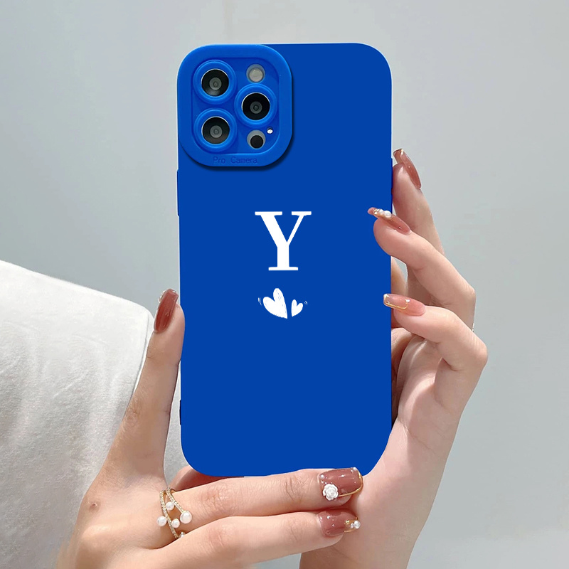 Letter Y Design Soft Silicone Phone Case For Iphone 14 13 12 11 Xr Xs X 7 6  8 Plus Pro Max Mini - Temu Israel