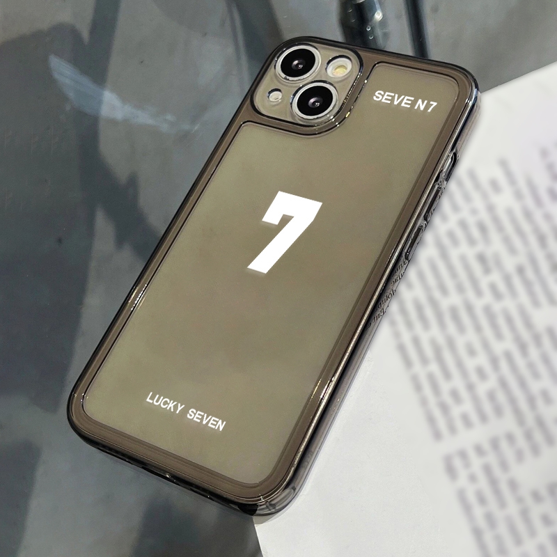 No. 7 Design Soft Silicone Phone Case Iphone 14 13 12 - Temu