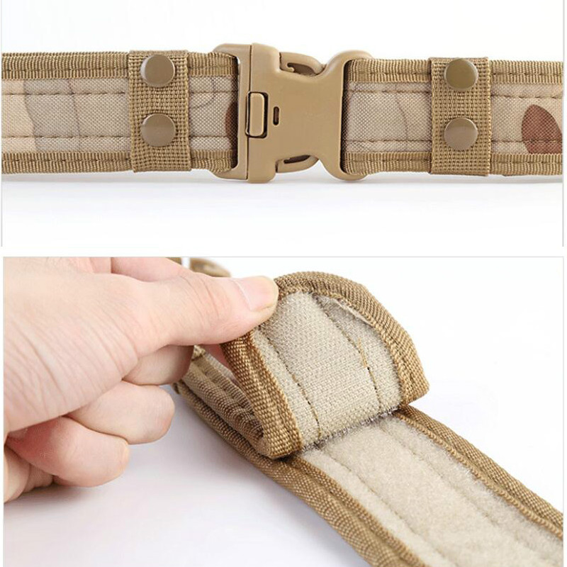 IDOGEAR 2 Tactical Belt Quick Release Metal Buckle Laser MOLLE Military  Hunting