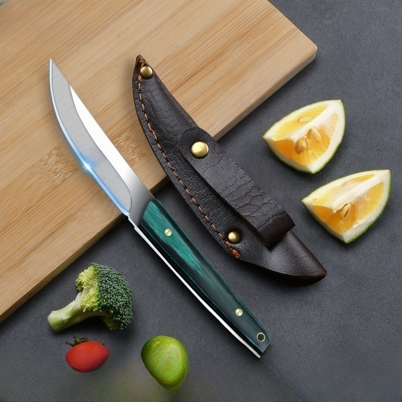 Mongolian Meat Knife With Knife Cover Portable Kitchen Knife - Temu