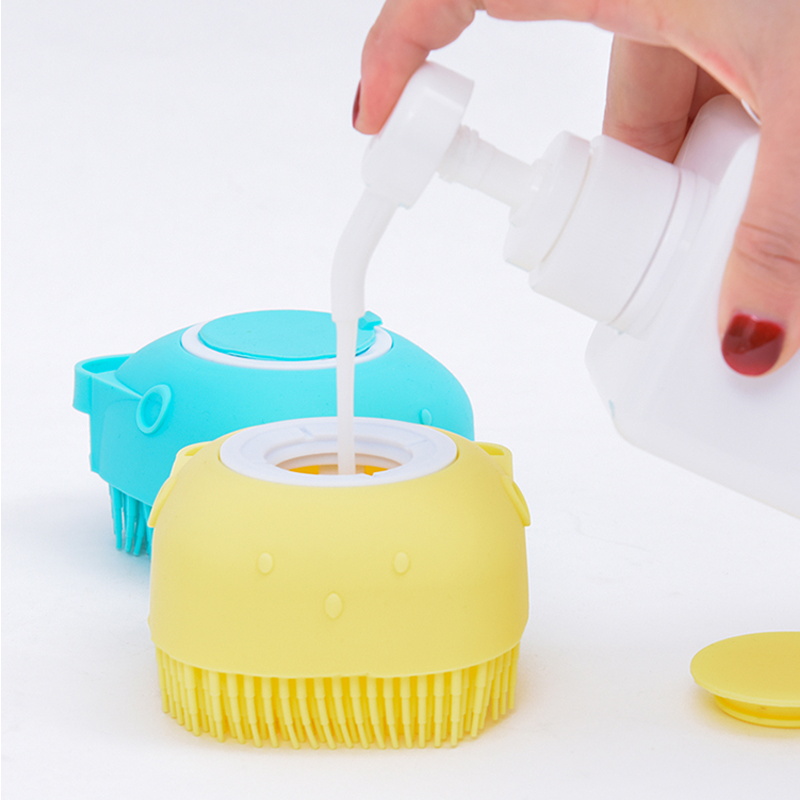 Silicone Body Brush Scrubber With Soap Dispenser - Gentle Exfoliating Shower  Brush For Smooth And Radiant Skin - Temu