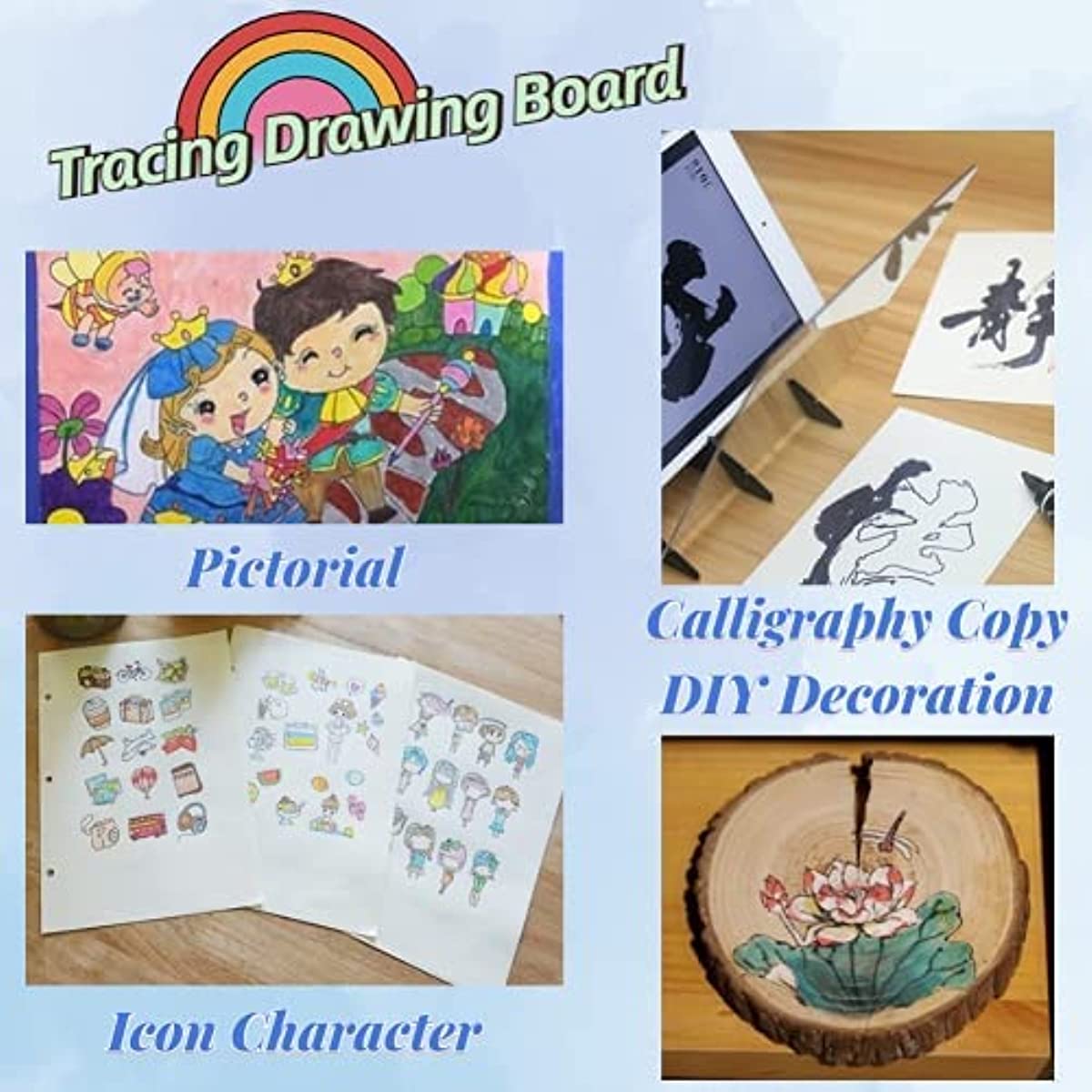 Children DIY Drawing Tracing Copy Board Kids Sketching Projector