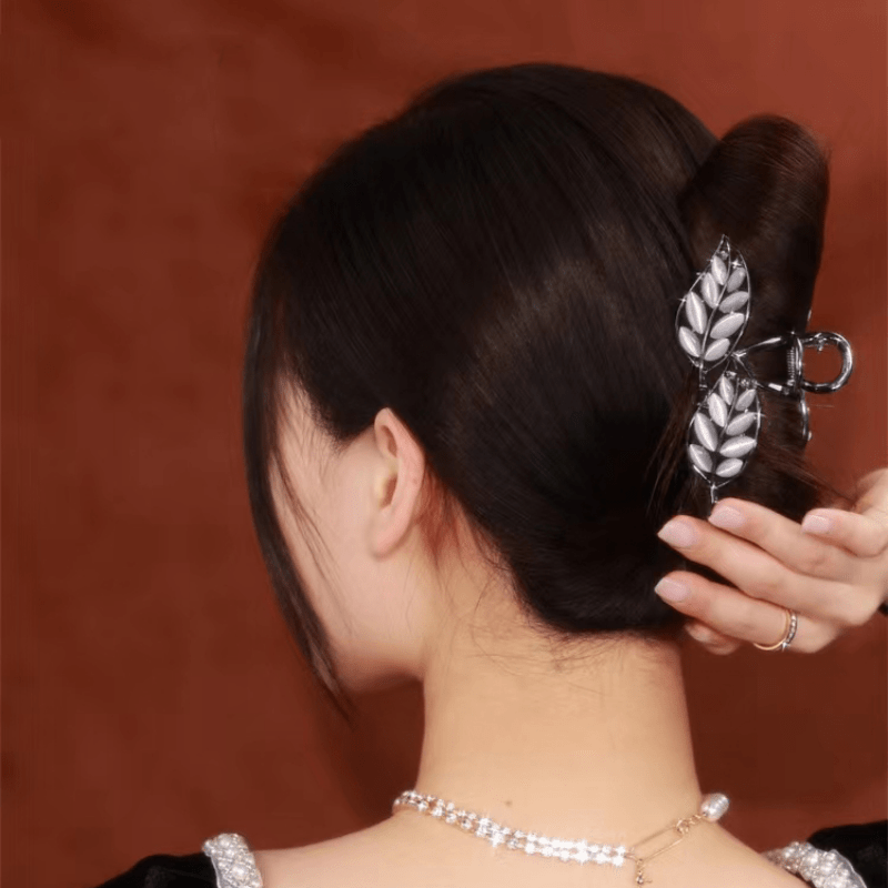 Opal Leaf Hair Claw for Women