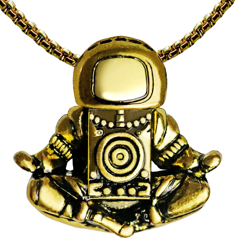 Meditating Astronaut Necklace