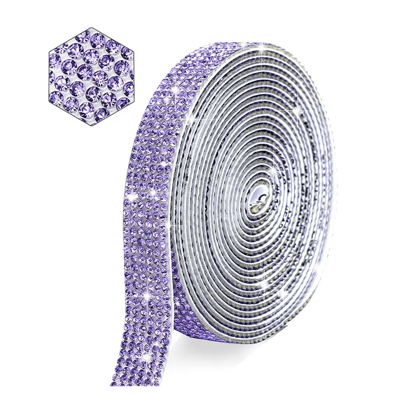 Self Adhesive Crystal Rhinestone Strips, Crystal Ribbon Bling Gemstone  Sticker Rhinestone Roll For Craft With Rhinestone For Diy Arts Crafts,  Wedding Parties, Car Phone Decoration, Mother's Day Gift, Mother's Day  Decor 