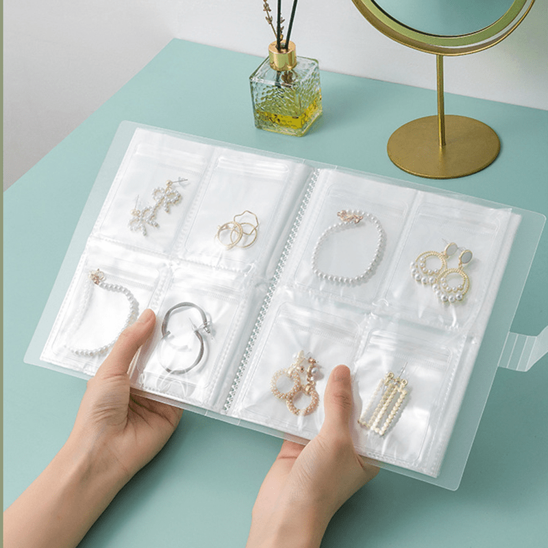 Clear Multi-Fold Jewelry Organizer Book - Inspire Uplift