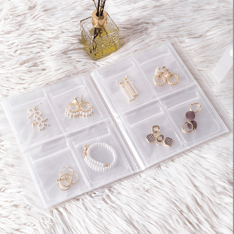 84/160 Grids Anti-oxidation Transparent Jewelry Storage Book Travel Earring  Storage Organizer Jewelry Book for Ring Necklace Bracelets Holder – the  best products in the Joom Geek online store