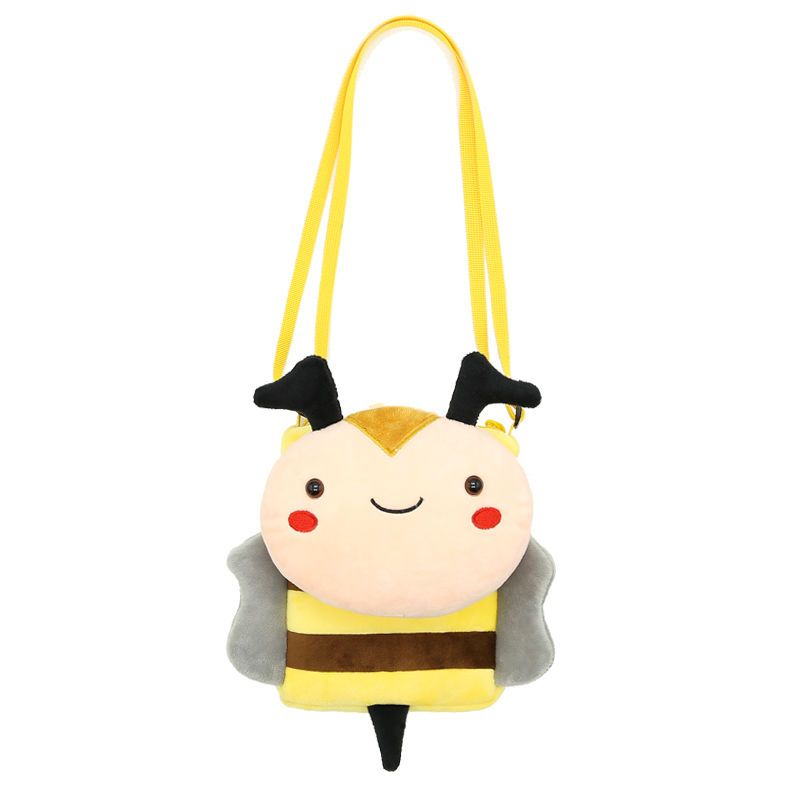 Plush Animal School Bag Shoulder Messenger Bag Coin Purse Wallet