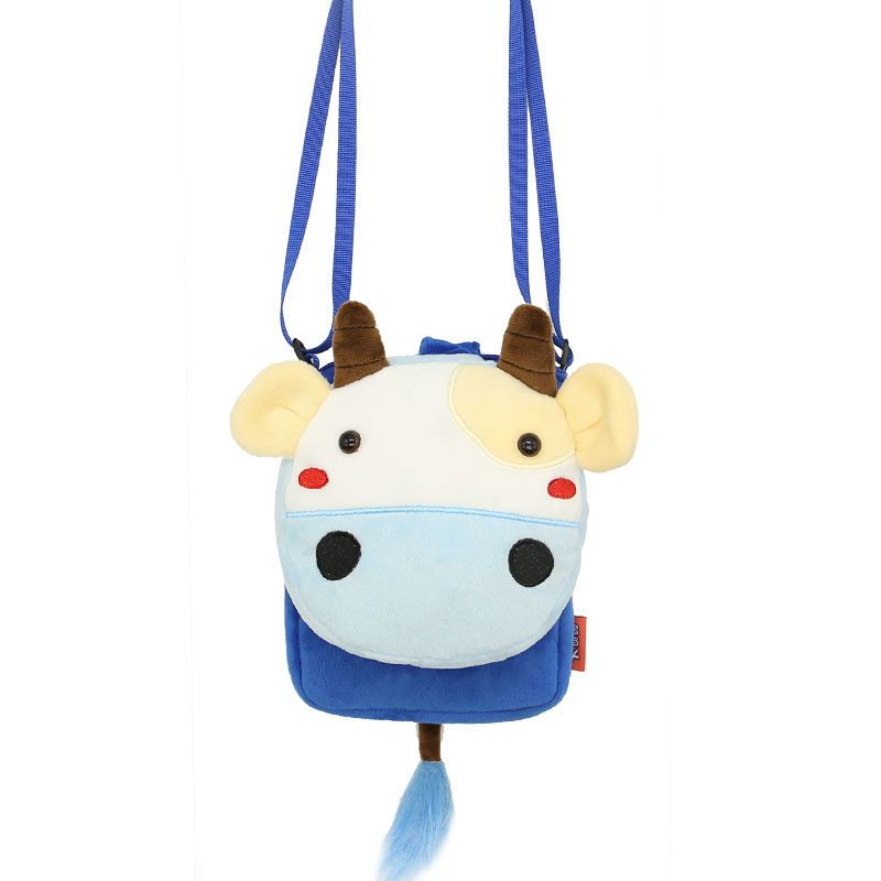 Plush Animal School Bag Shoulder Messenger Bag Coin Purse Wallet