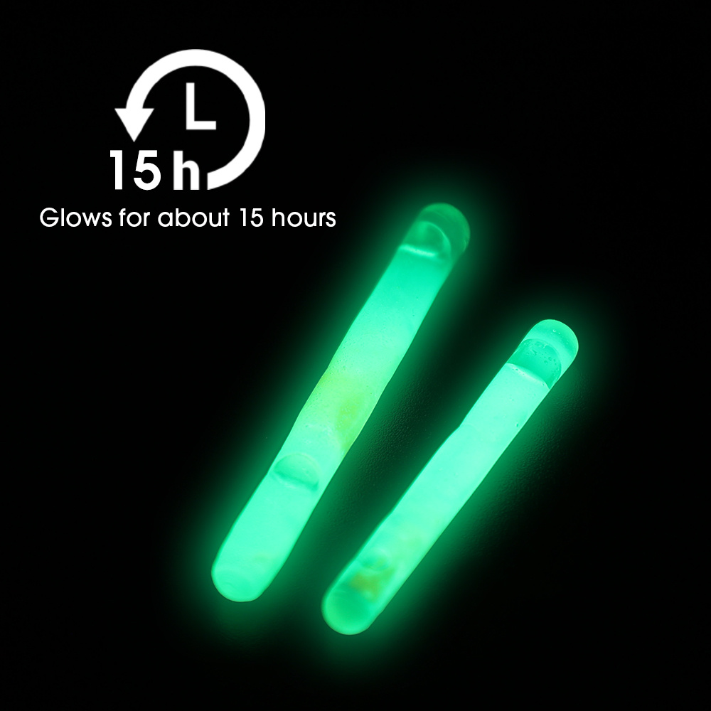 20 Pcs/Lot Fishing Rod Glow Sticks Night Fishing Fluorescent Clip-On Light  Stick