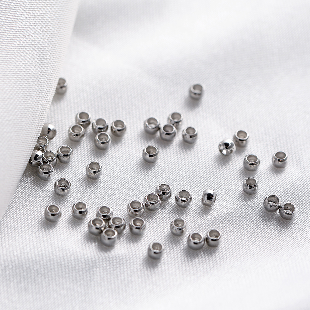 Spacer Beads, Jewelry Making Stopper Beads 500Pcs Crimp Beads For Necklace  Bracelet DIY Plating 