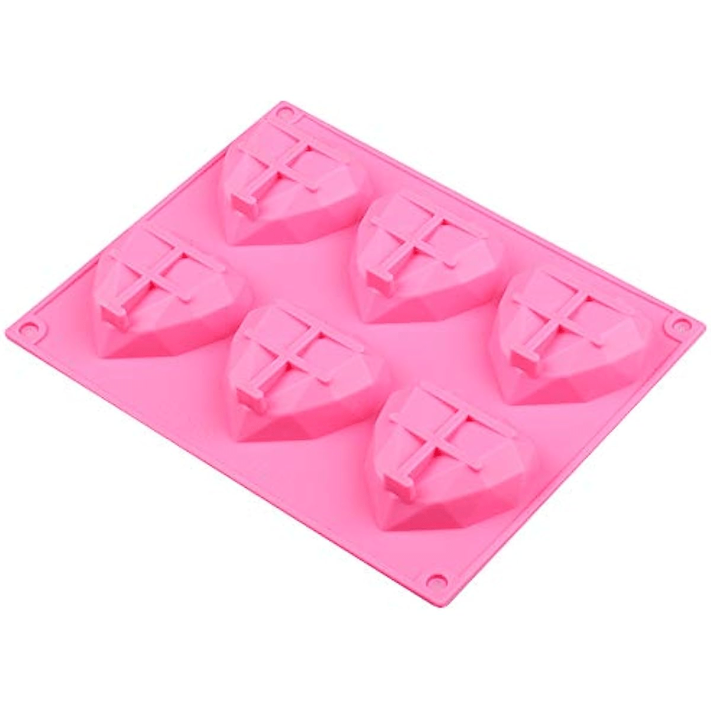 Geometric Heart Shaped Mousse Cake Mold, 3d Silicone Mold, Pudding Mold,  Chocolate Mold, For Diy Cake Decorating Tool, Baking Tools, Kitchen  Accessories - Temu Philippines