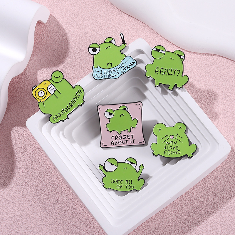 Cute Frog Enamel Pin Fun And Creative Soda Bottle Design For - Temu