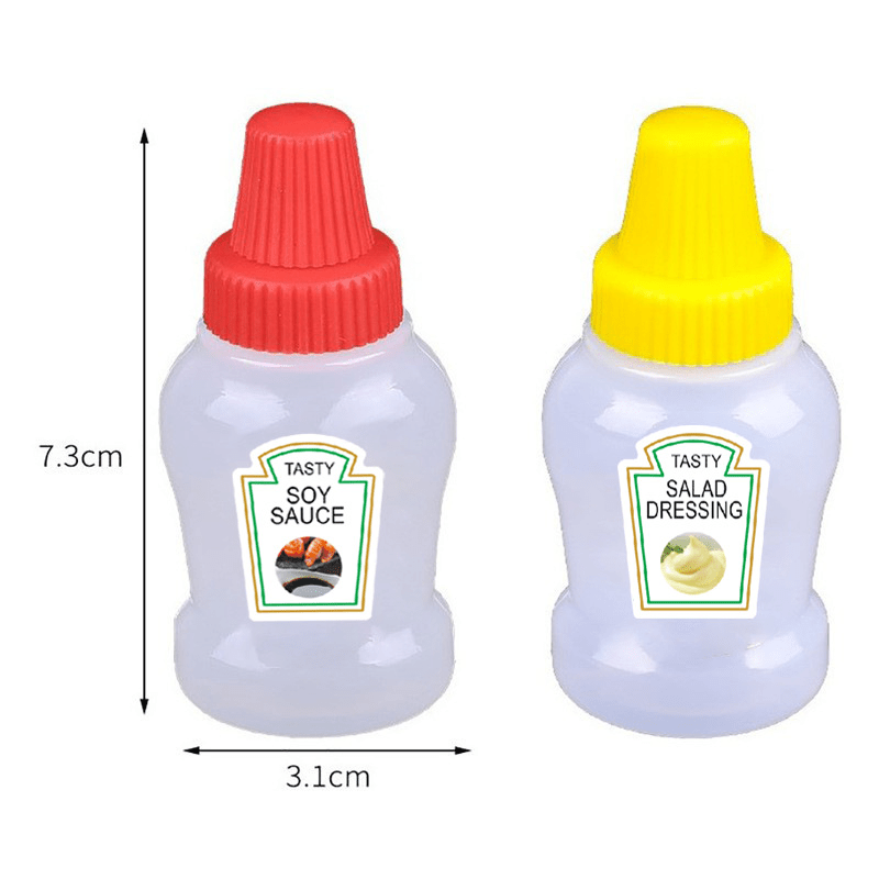 Mini Seasoning Bottle Salad Tomato Sauce Bottle Cute Outdoor - Temu