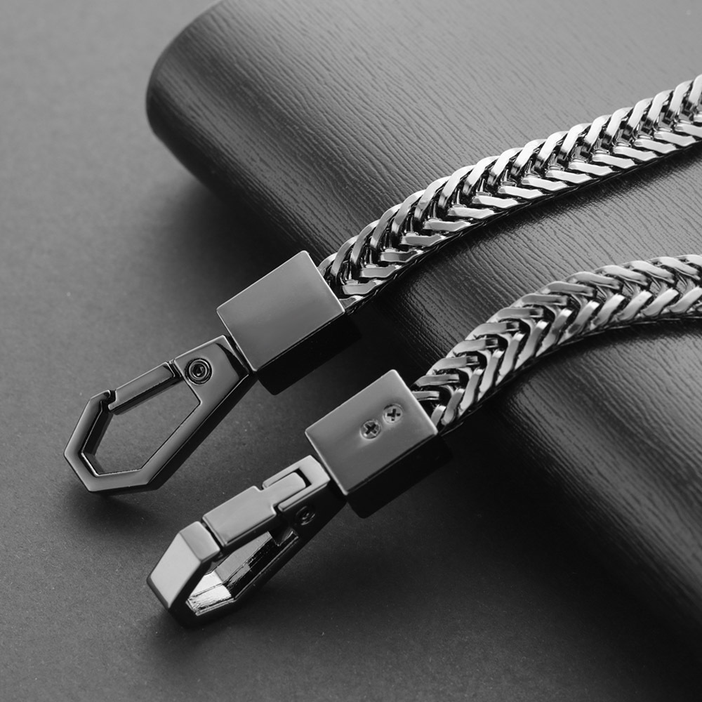 1PC Long Trousers Hipster Key Chains Punk Street Big Ring Key Chain Metal  Wallet Belt Chain Pant Keychain Unisex HipHop Jewelry